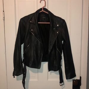 Zara Leather Jacket Medium , Great Condition